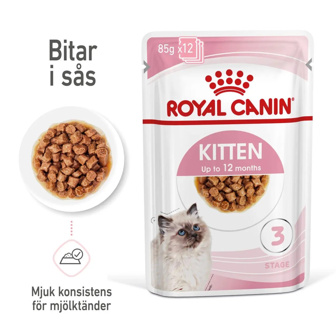 Feline Wet Kitten Gravy 85 g x 12 st - Annospusseja