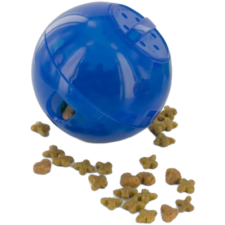 SlimCat Interactive Feeder Ball for Cats Sininen