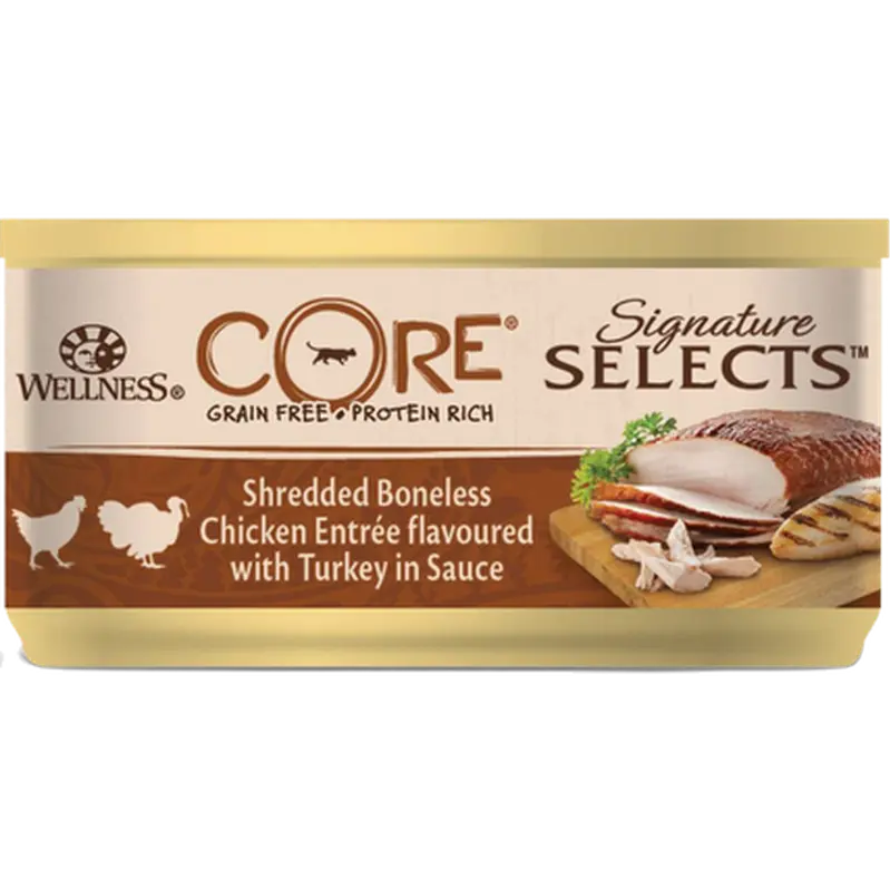 Cat Adult Signature Selects Shredded Chicken & Turkey Wet 79 g