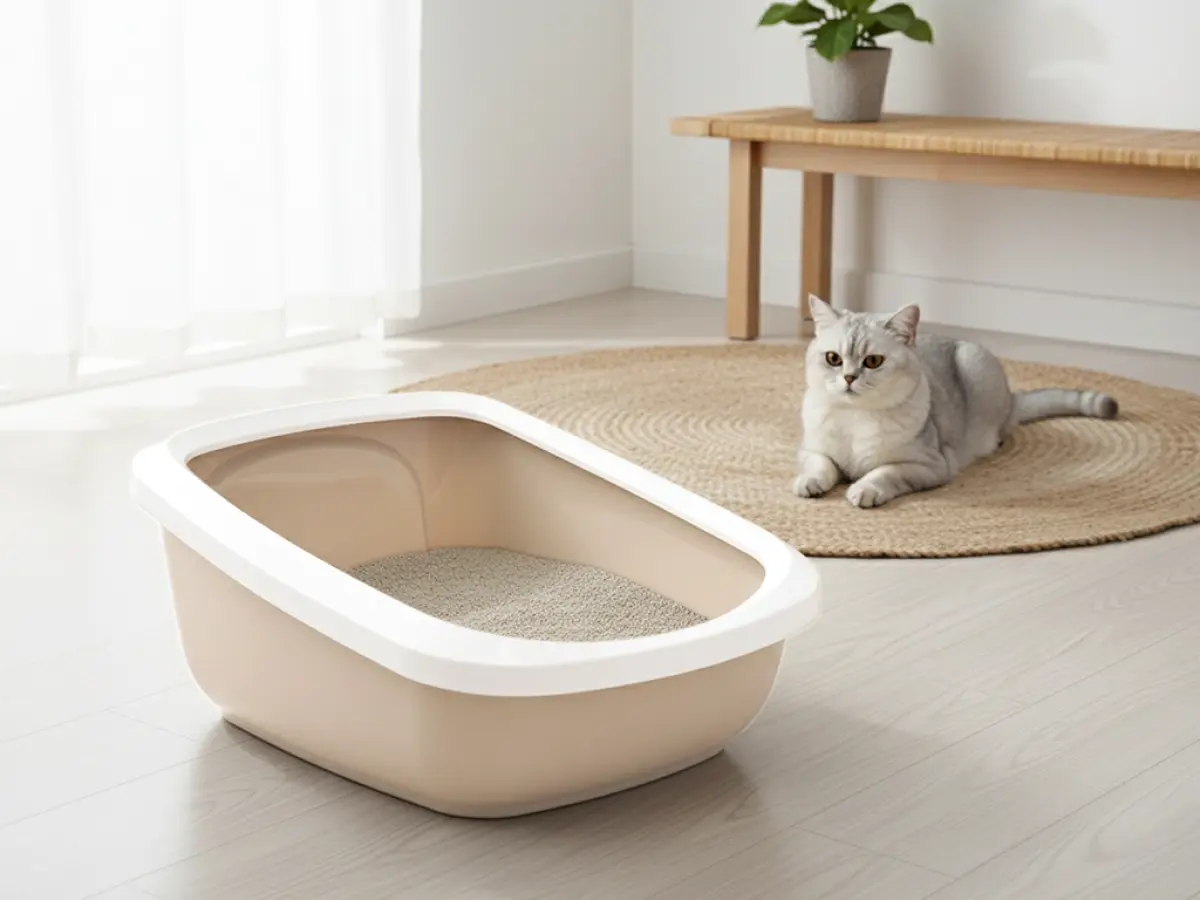 Kattlåda Aseo Jumbo, Beige