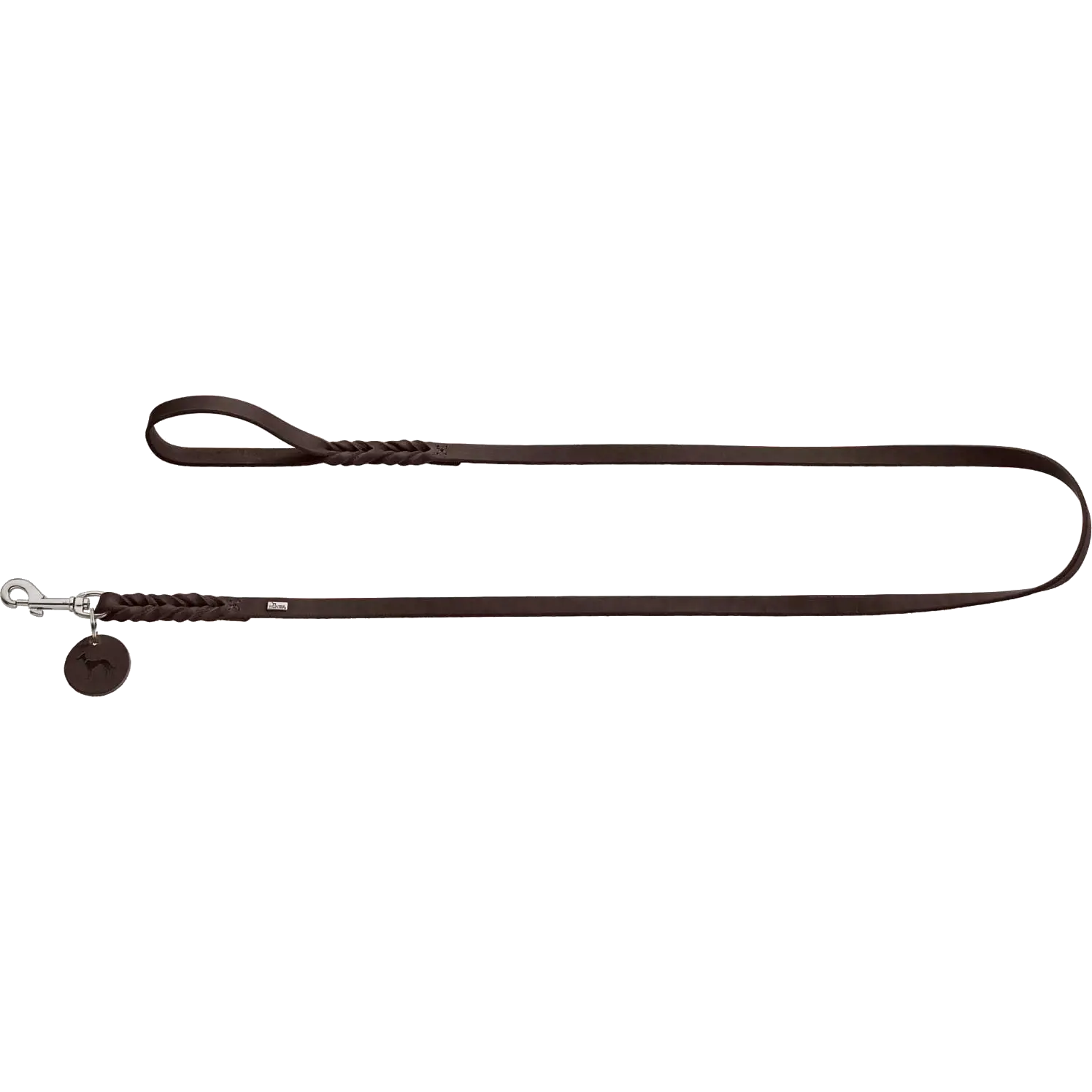 Hundkoppel Solid Education Mörkbrun 200cm/11mm