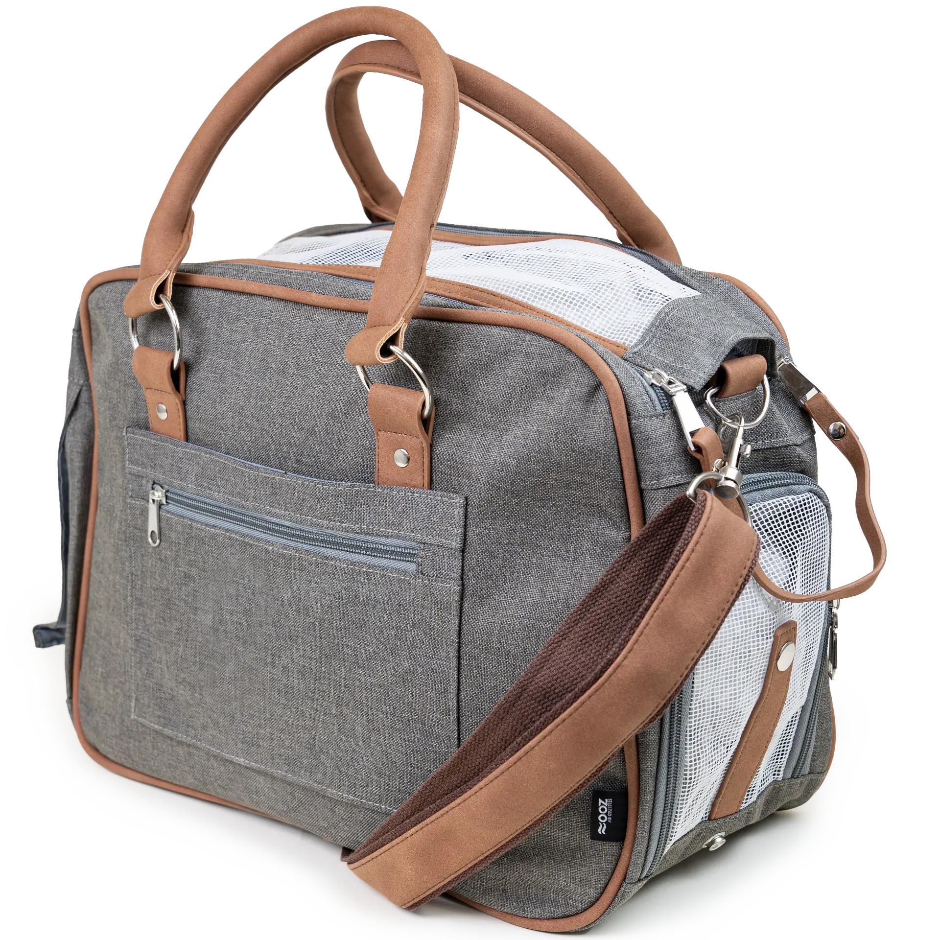 Kantolaukku Ella, 40x20x28 cm, harmaa