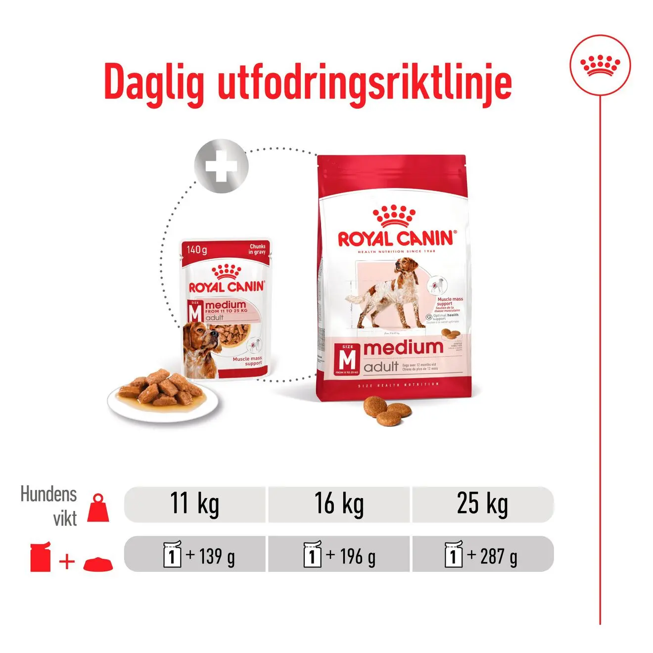 SHN Medium Adult Märkäruoka koirille