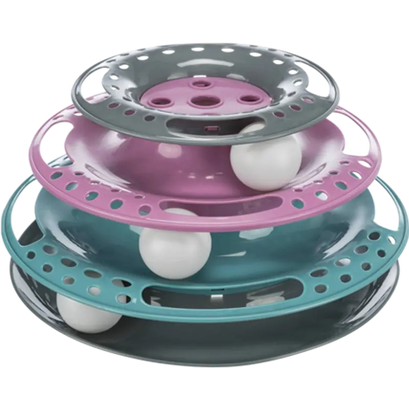 Cat Circle Tower Plastic Multicolored 25 cm