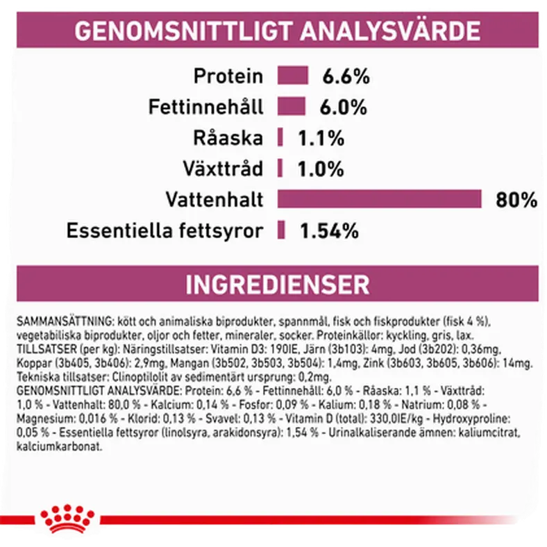 Renal kissan märkäruoka