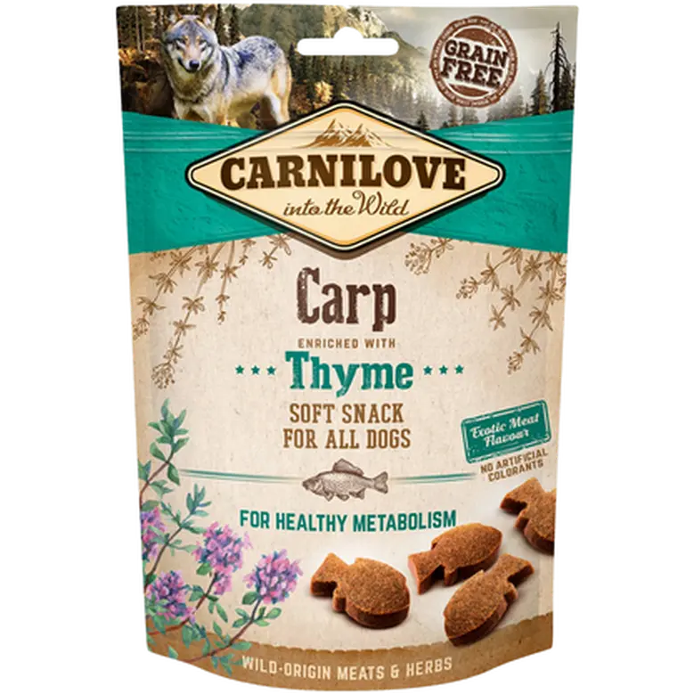 Dog Semi Moist Snack Carp & Thyme 200 g