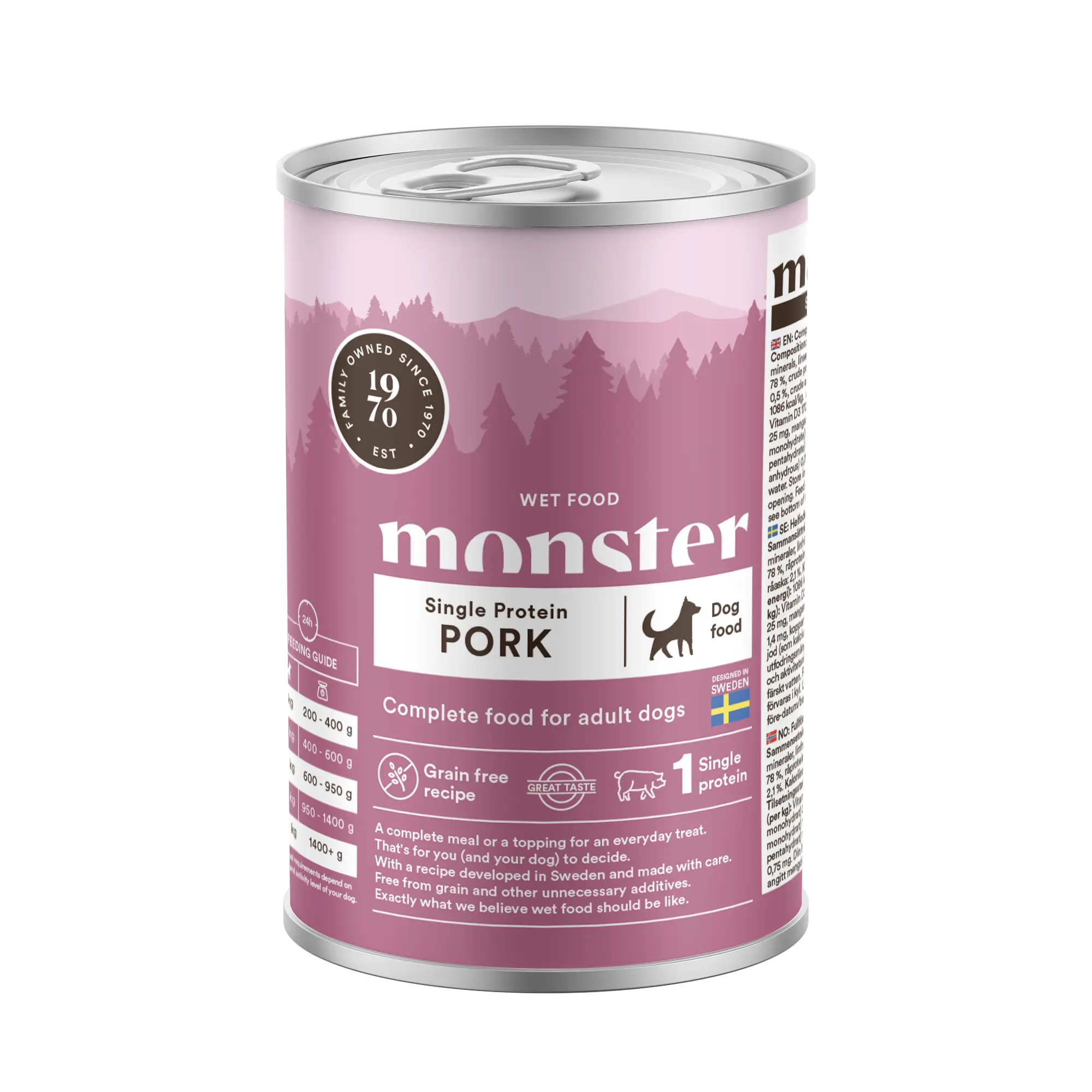 Hund Adult Single Protein Svinekjøtt boks 400 g