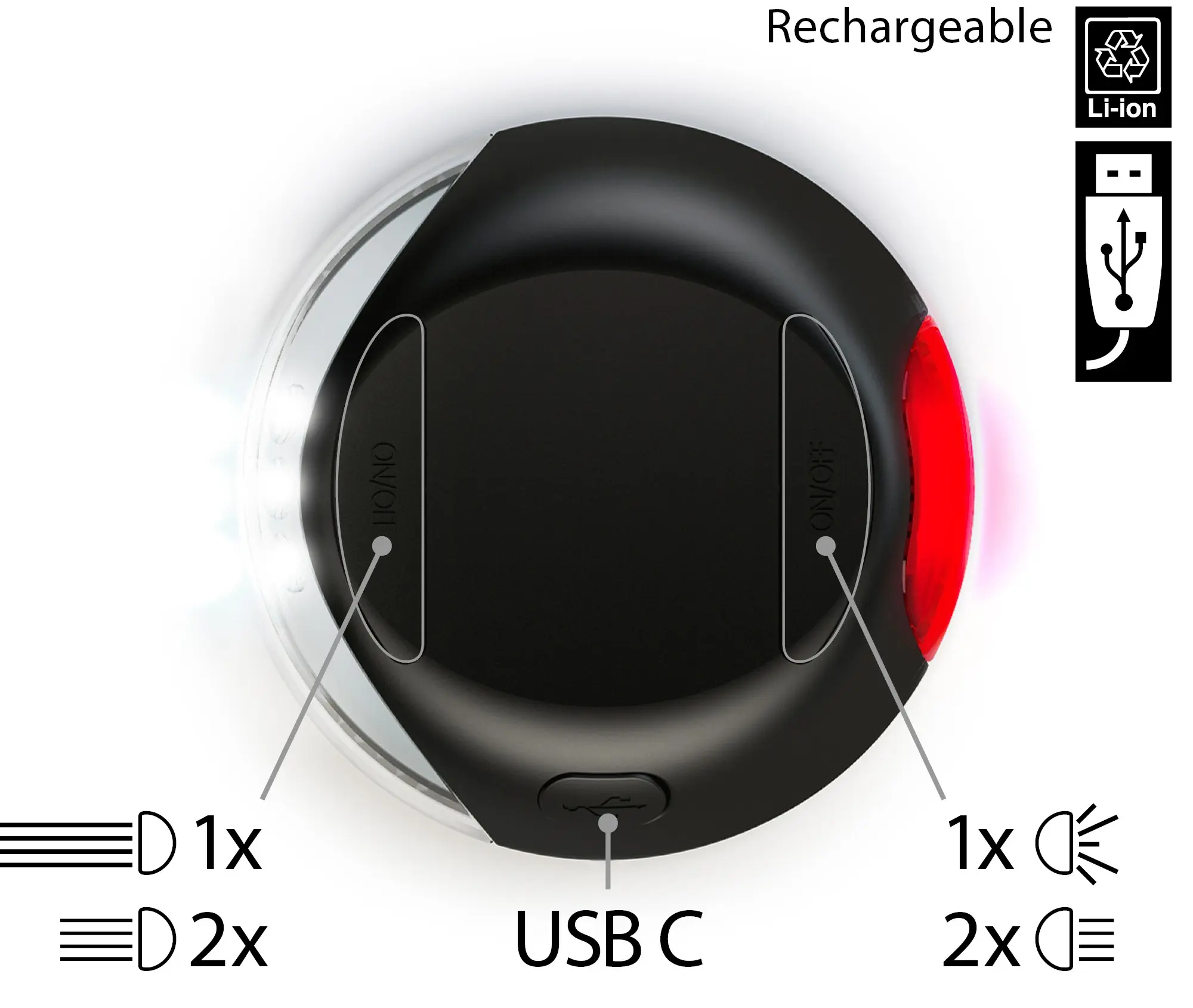 LED Lighting System Svart