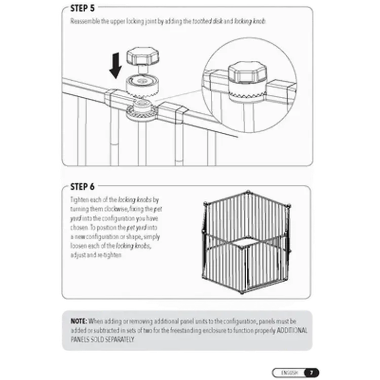 Pet Gate Convertible Pet Yard
