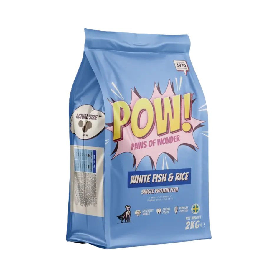 Hund Adult Hvit fisk & ris 2 kg