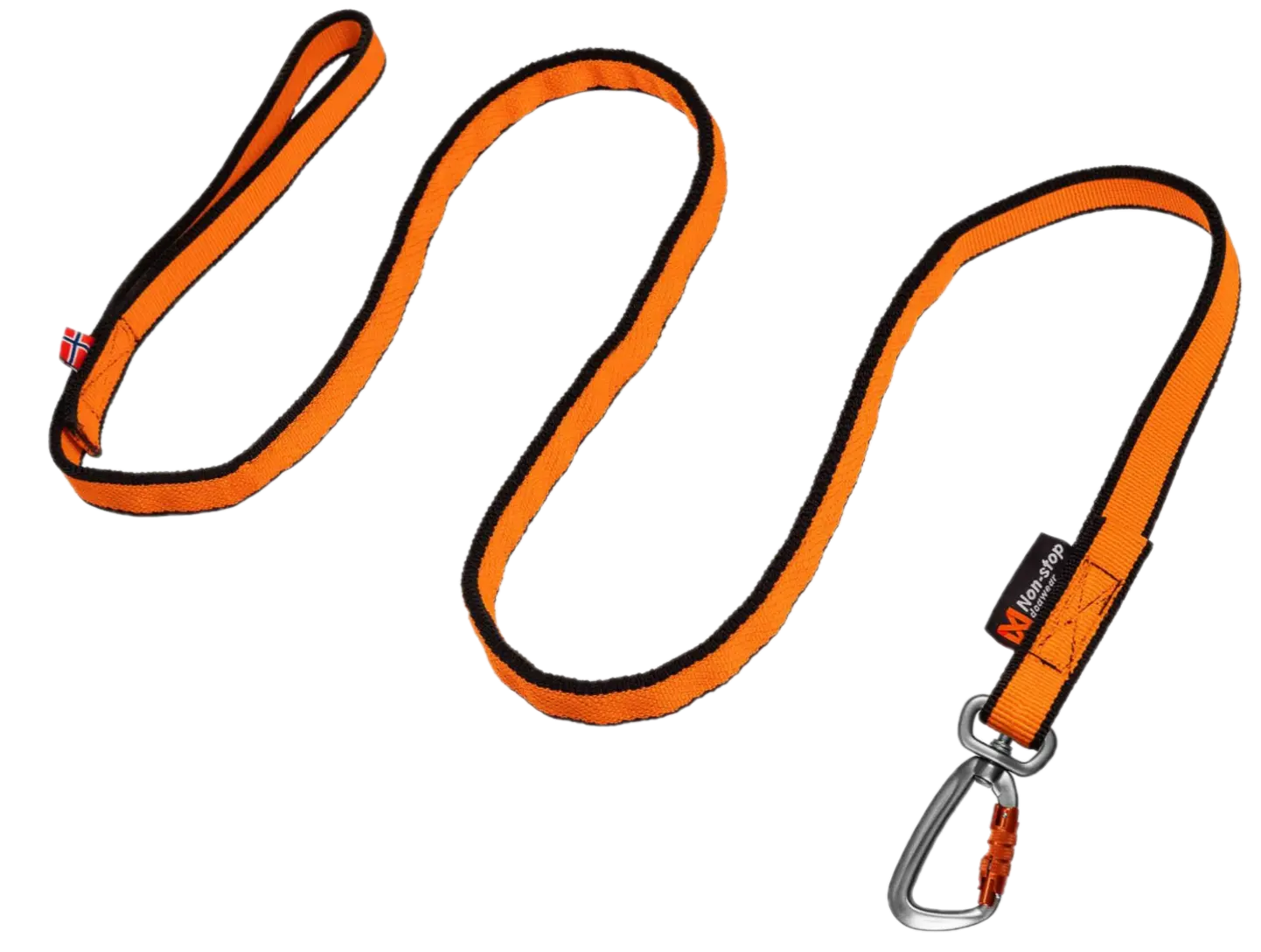Bungee hihna musta/oranssi 2.0m/23mm