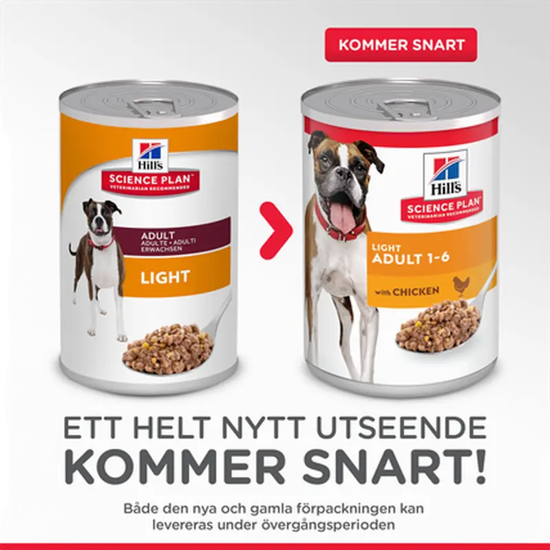 Hill's Science Plan Adult Light Kylling vådfoder til hund 370 g
