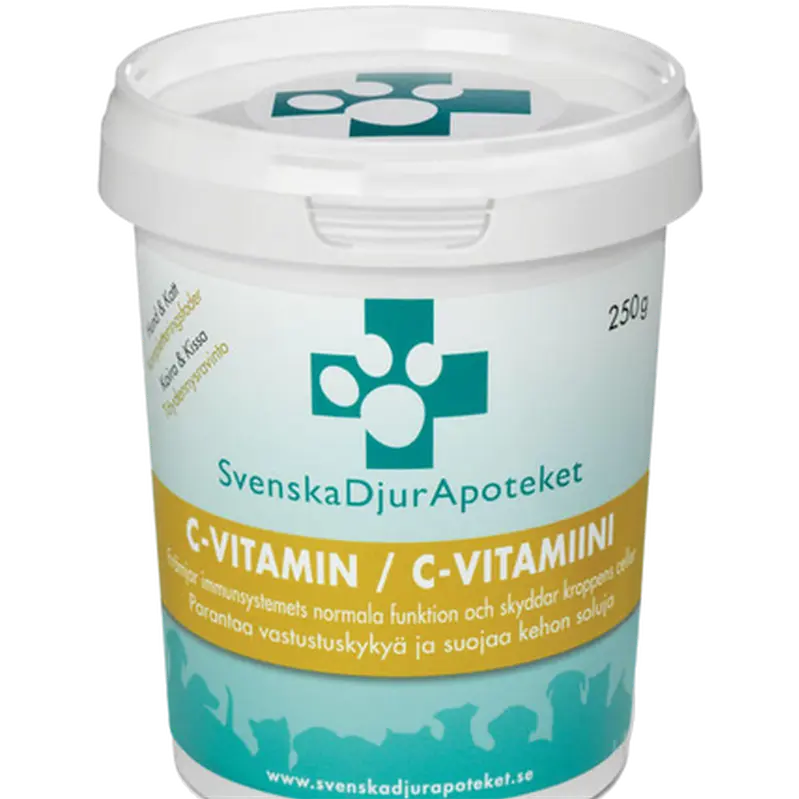Svenska DjurApoteket C-Vitamin til hund og kat – 250 g pulver