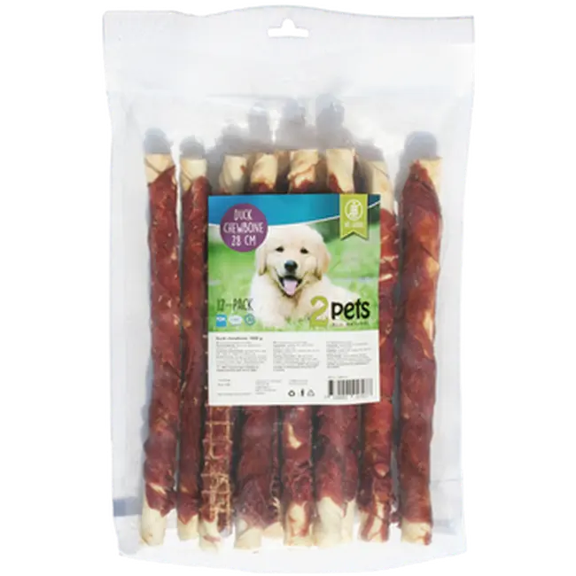 Dogsnack Duck Chewbone 17 cm 18-pakkaus 840 g