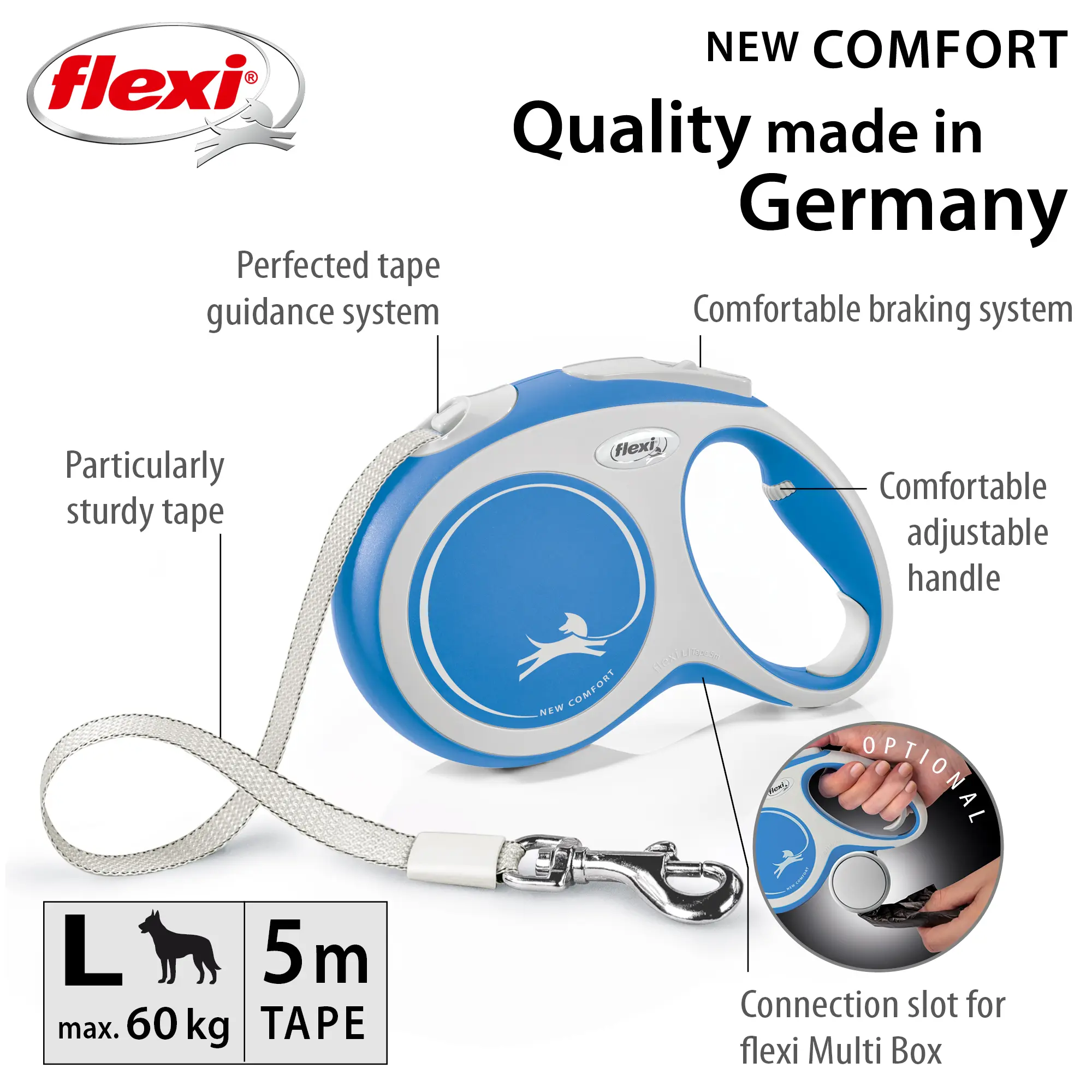 Kelatalutin New Comfort Tape Sininen