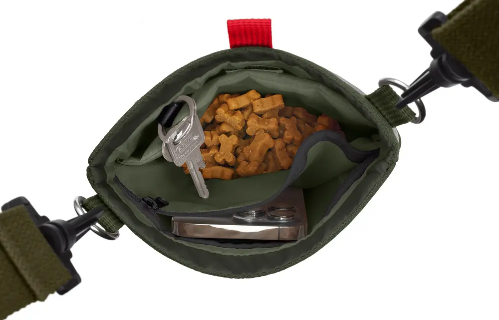 Snackbag with shoulder strap Alva Polyester olivegreen