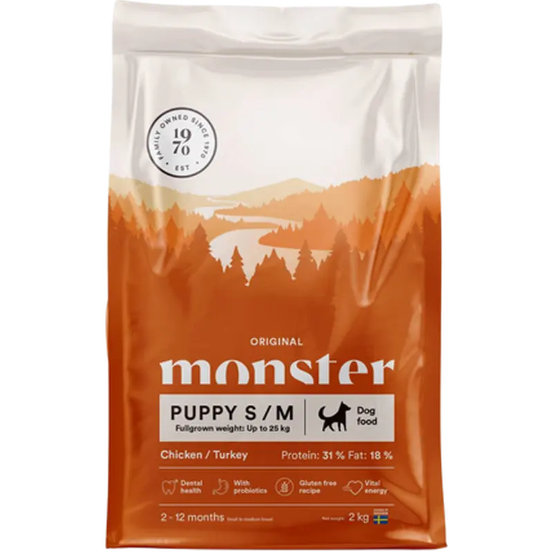 Dog Original Puppy S/M Chicken/Turkey Orange 12 kg