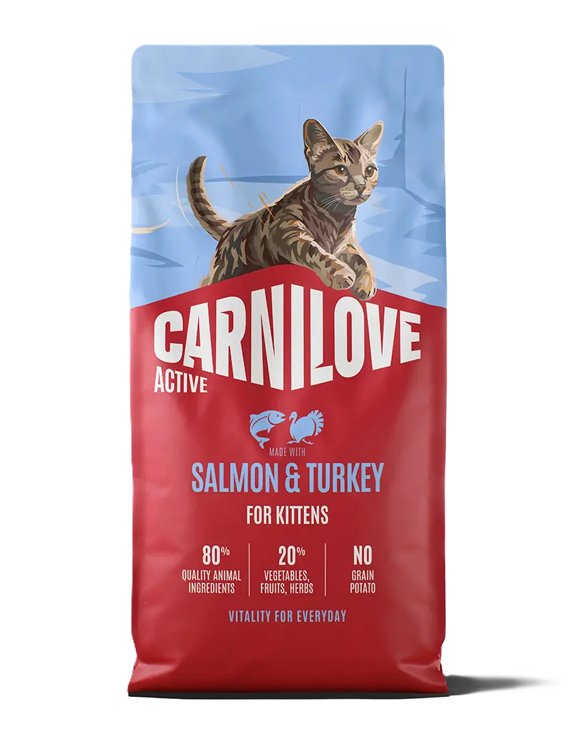 Active Cat Laks & Kalkun for kattunger 2 kg