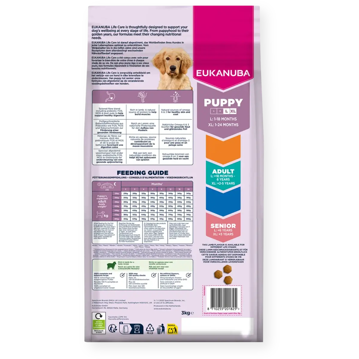 Dog Puppy & Junior Large Lamb & Rice