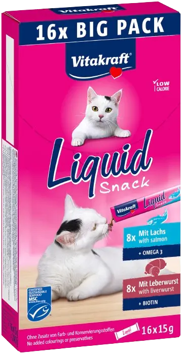 Liquid Snack Multipack lever + laks 16x15g