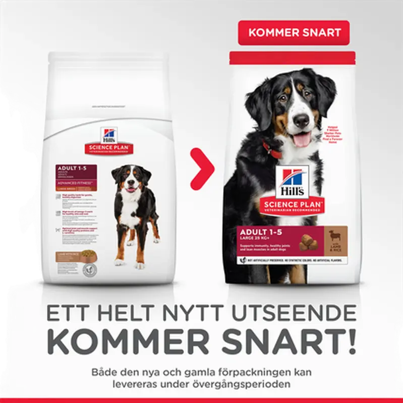 Hill's Science Plan Adult Large Breed Lam & Ris - Tørfoder til hund