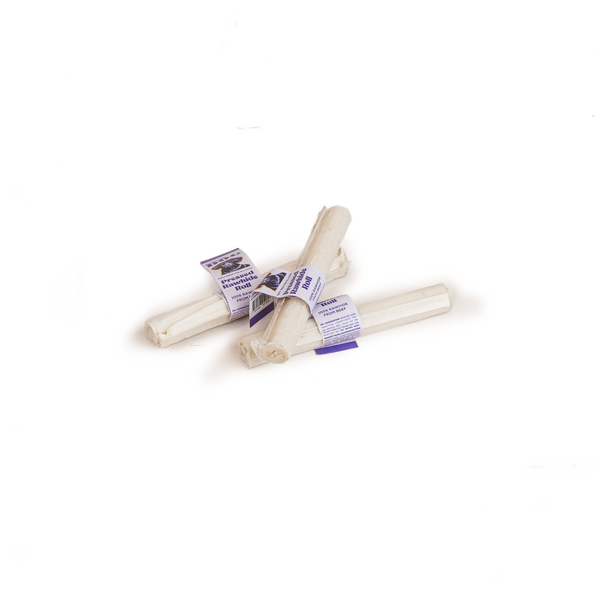 Puristettu Rawhide pururulla 12 cm