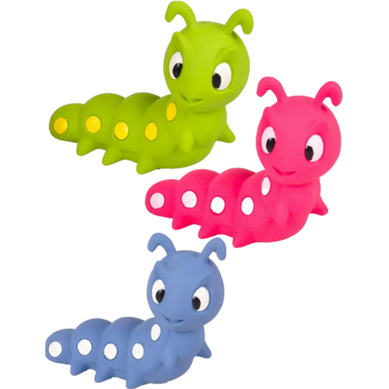 Hundeleketøy Latex Caterpillar Mix 15 cm