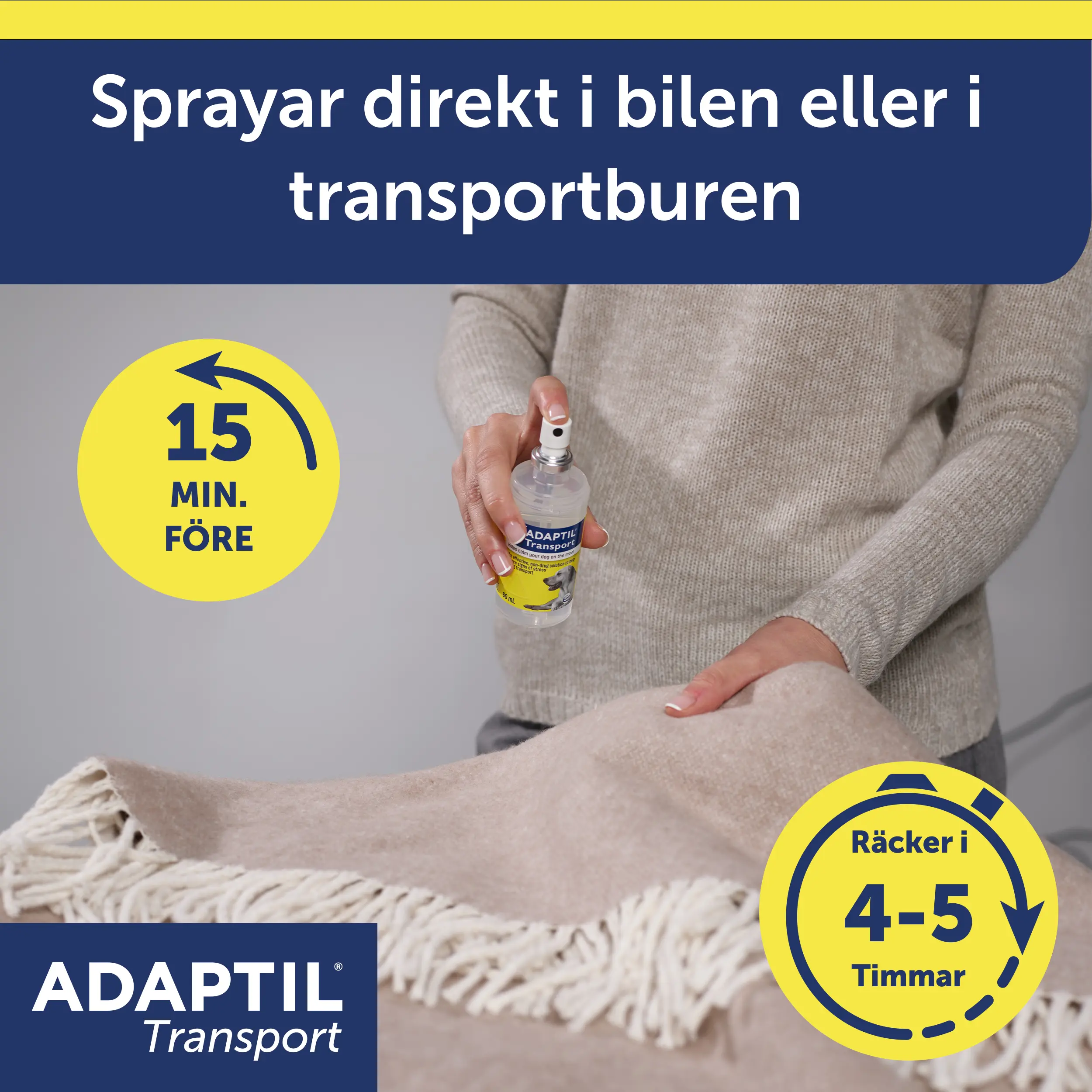Rauhoittava Transport Spray