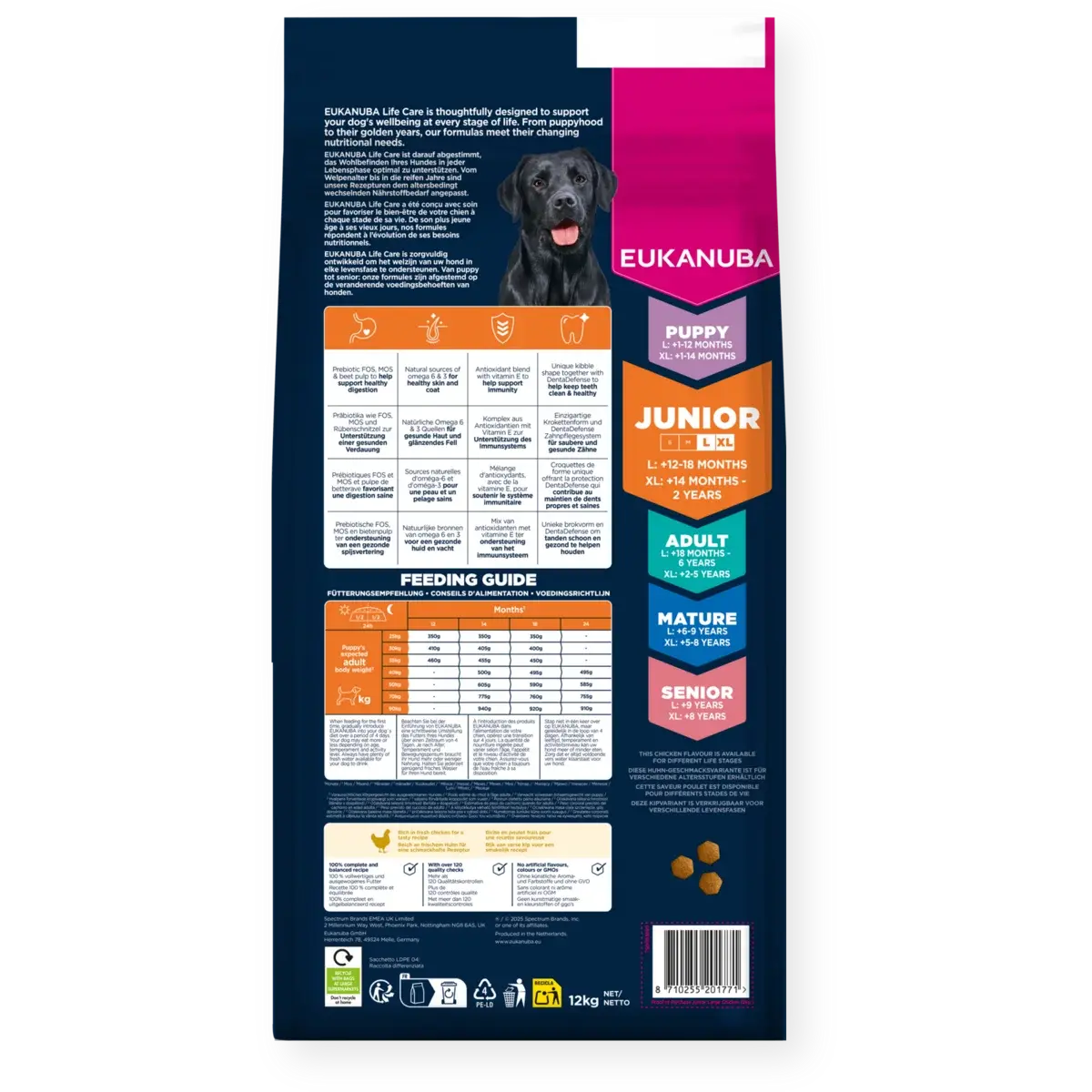 Eukanuba Torrfoder Dog Junior Large Breed Kyckling