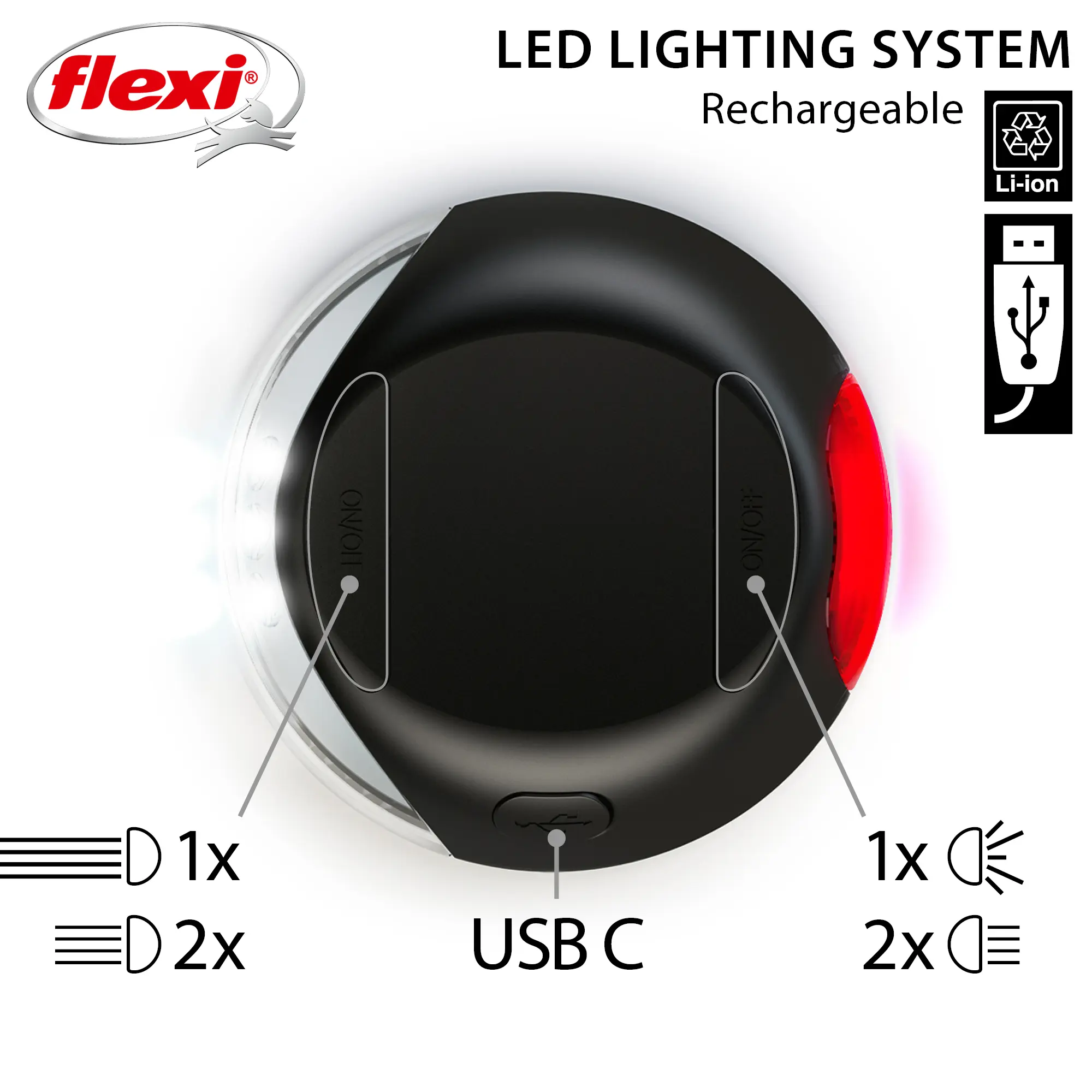 LED Lighting System Svart