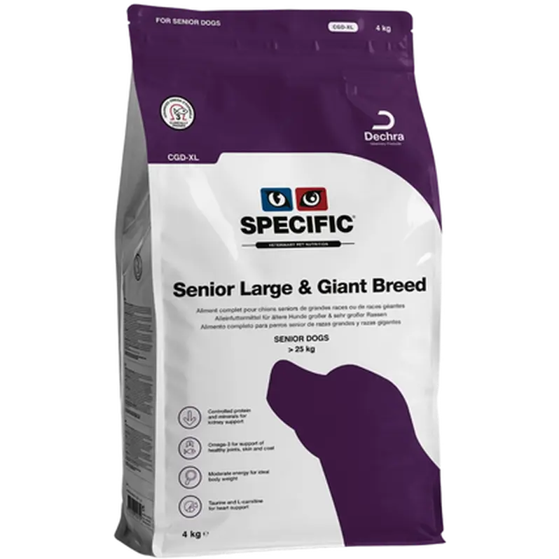 Hunder CGD-XL Senior stor og gigantisk rase 12 kg