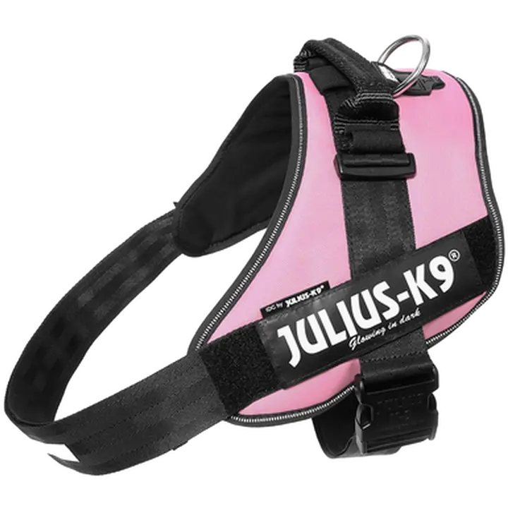 Julius-K9 IDC Powerharness Hundegeschirr Rosa – verstellbar & reflektierend