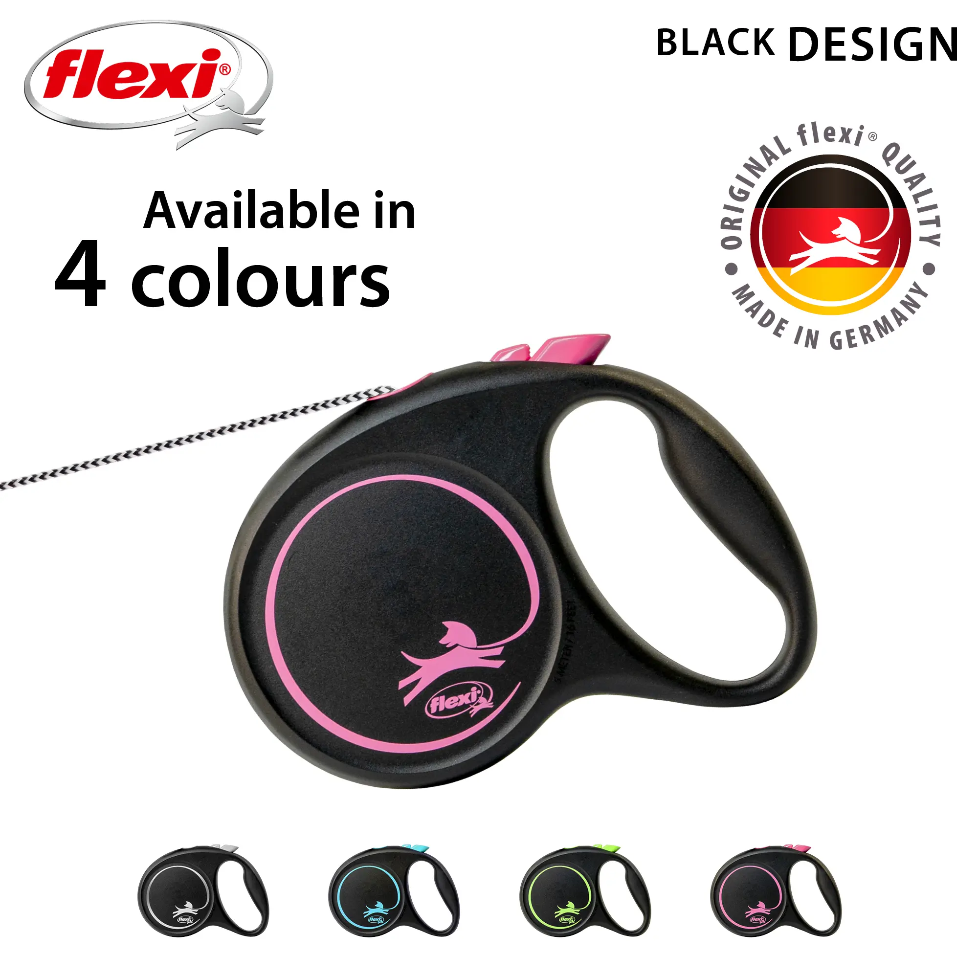 Rullkoppel Black Design Cord Rosa