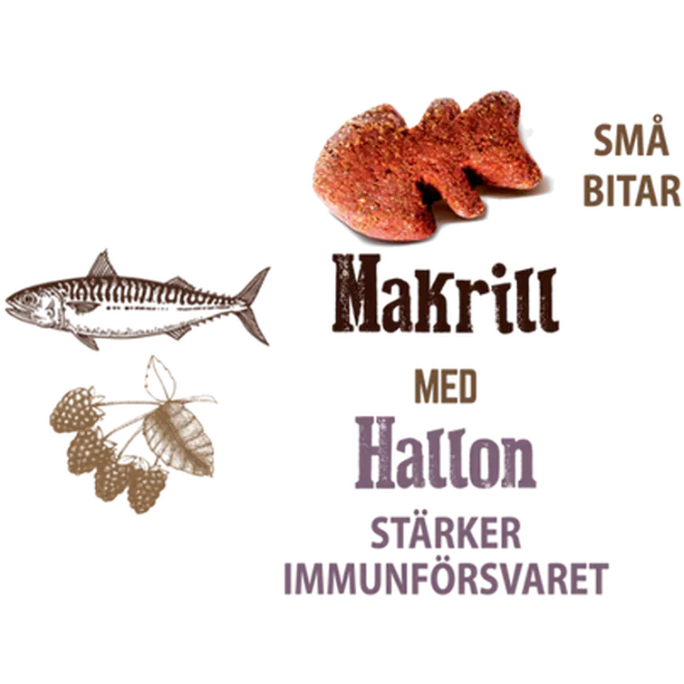 Dog Crunchy Snack Mackerel & Raspberries