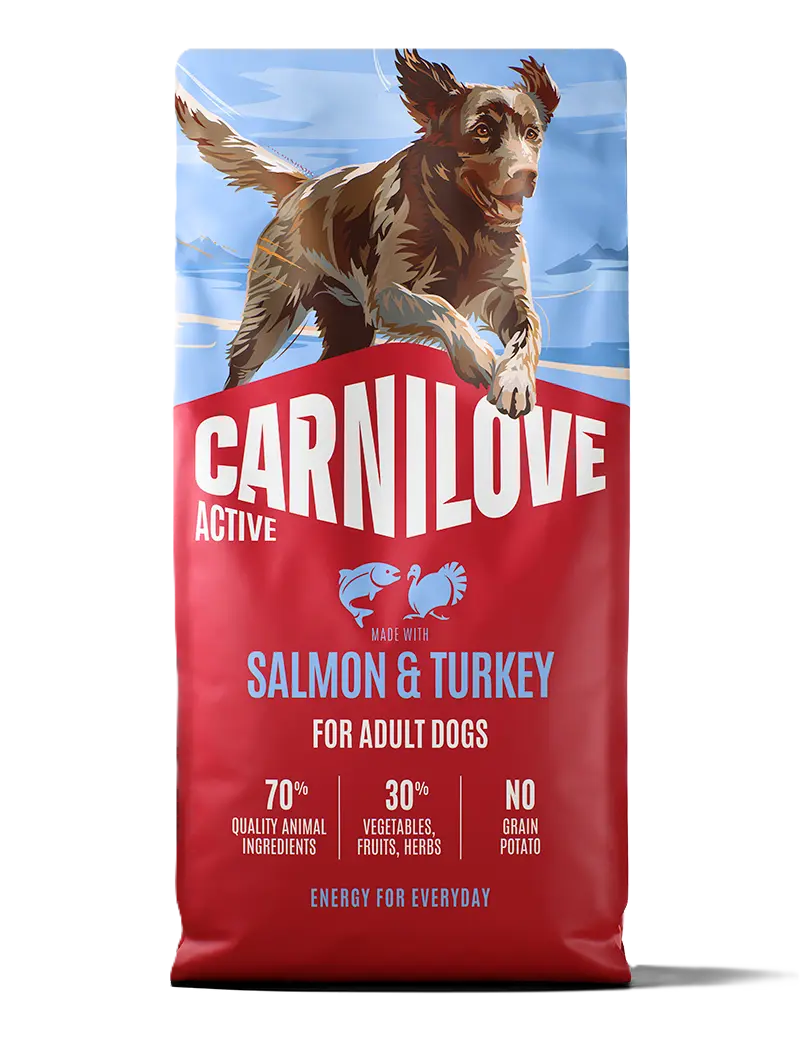 Active Dog Laks & Kalkun for voksne hunder av alle raser 1,5 kg