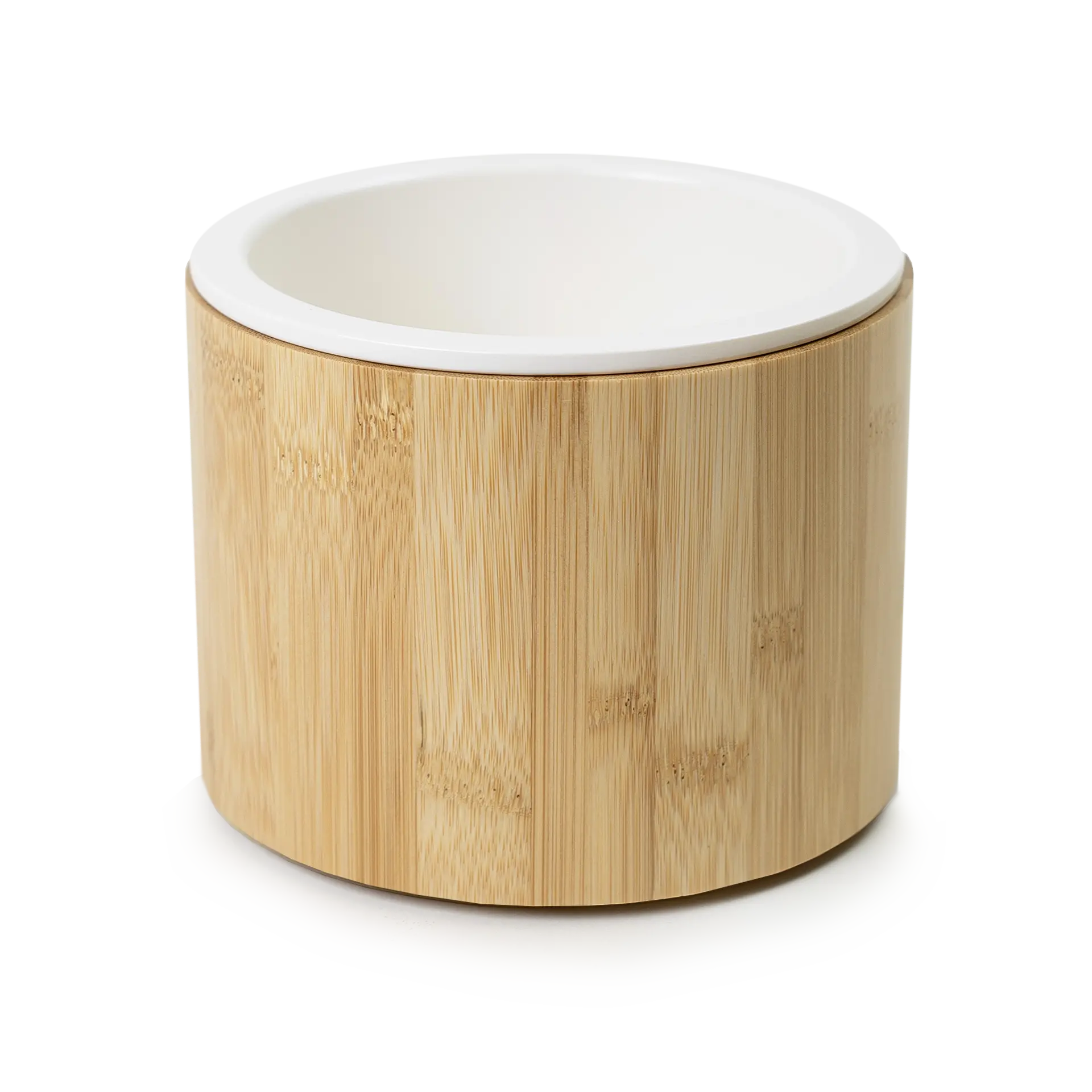 Ruokakuppi Bambu Ergo valkoinen M 400ml 14x10cm