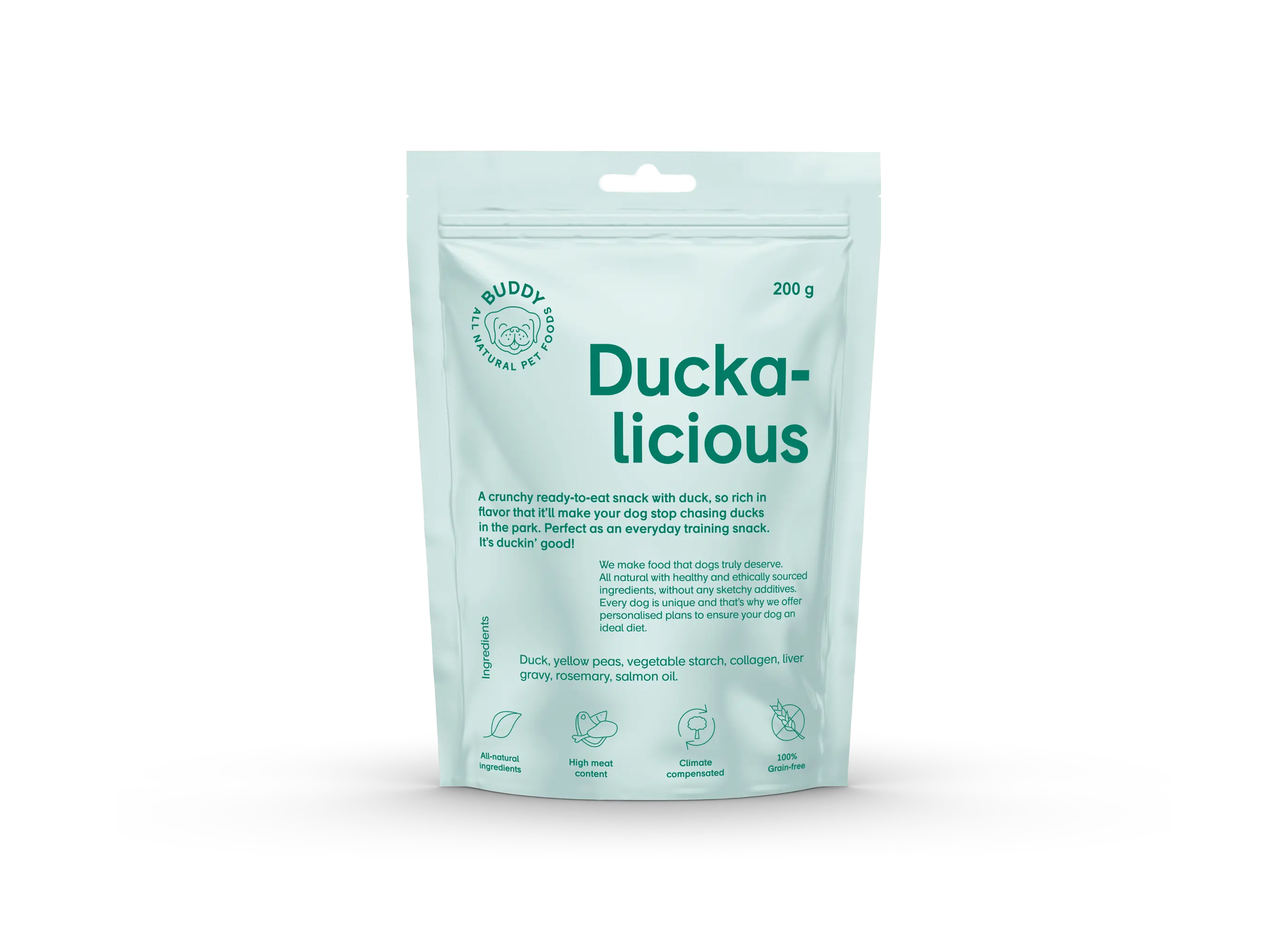 Halvfuktig Snack Duck med rosmarin 200 g