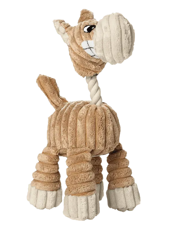 Dog Toy Huggly Zoo Giraffe Tan 24cm