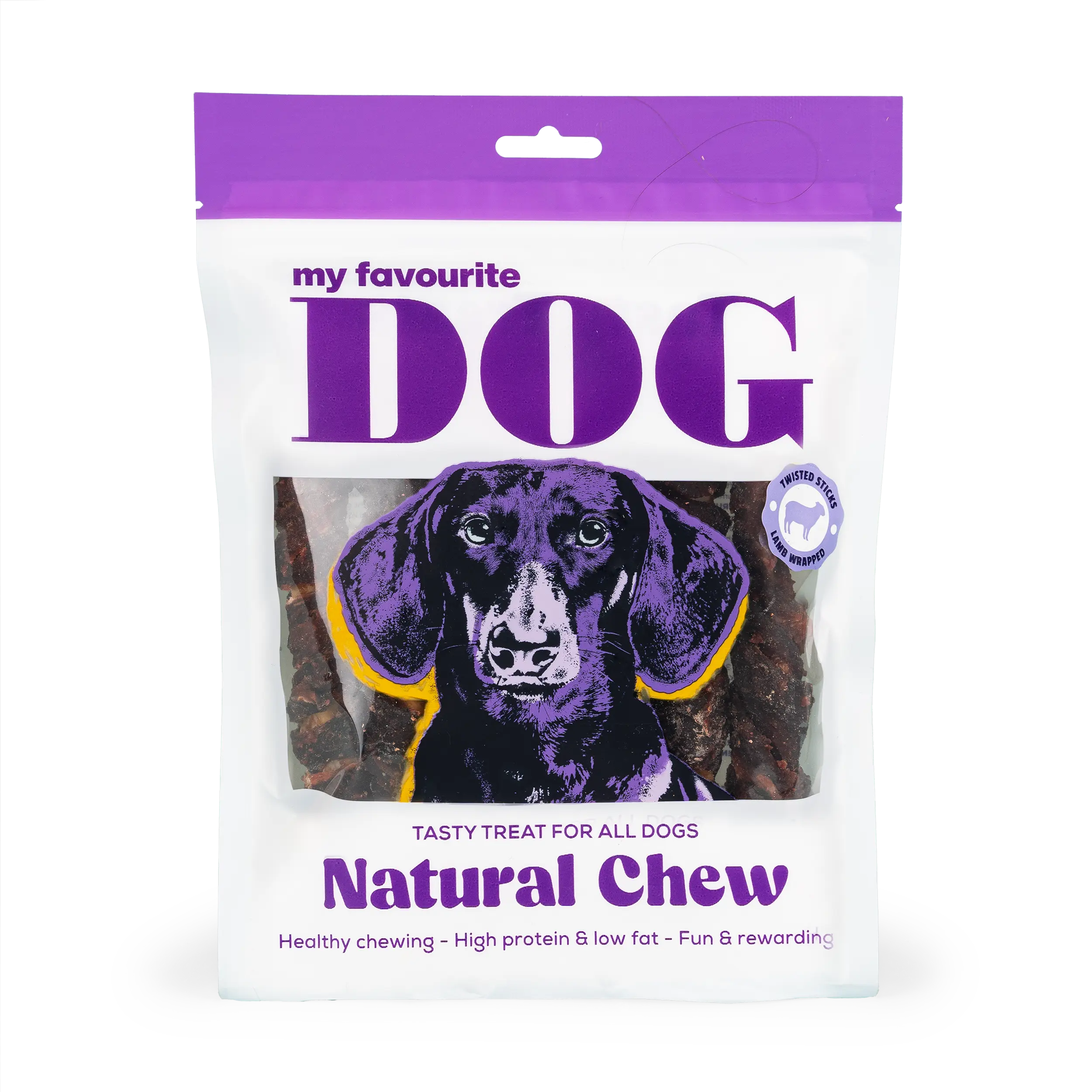 Twisted Rawhide Sticks XL - Karitsa 17 cm, 375g, 8-pack, 8 kpl.