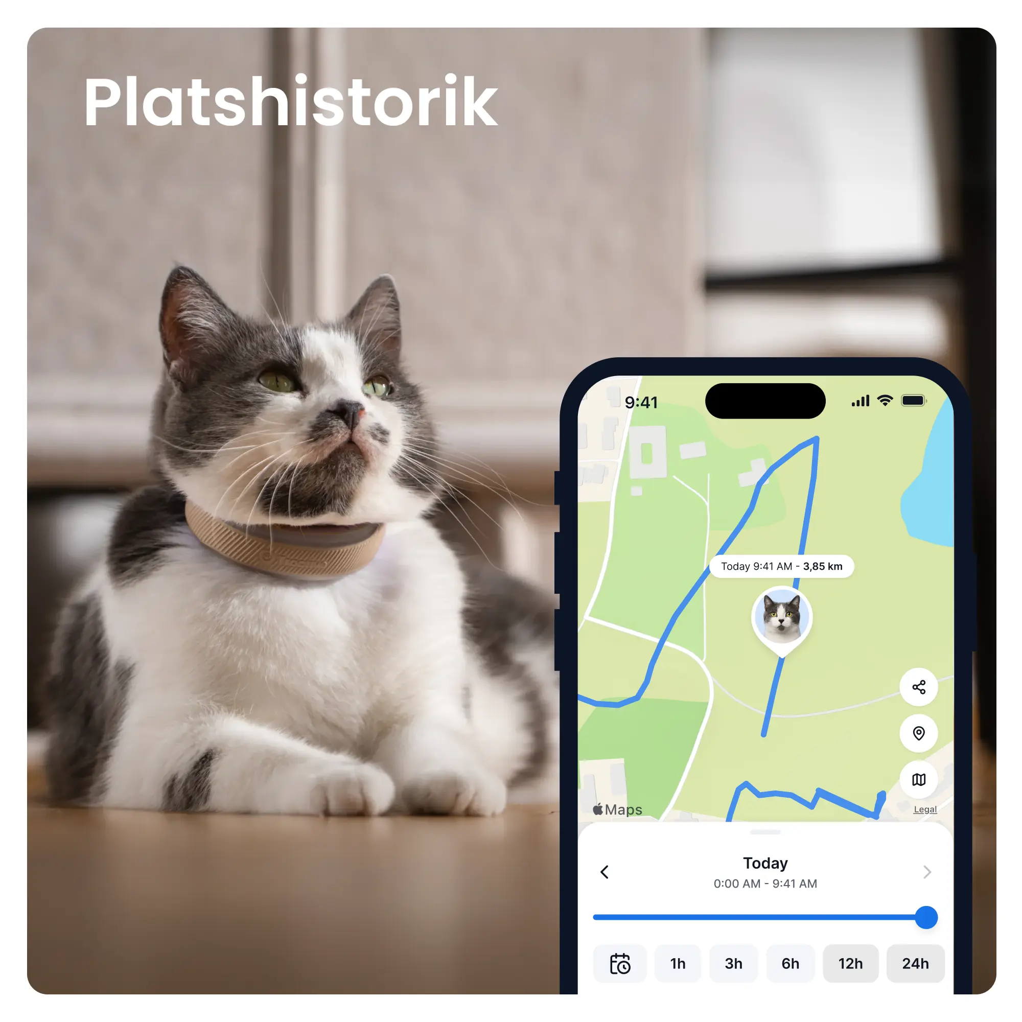 CAT 6 Mini GPS Brun