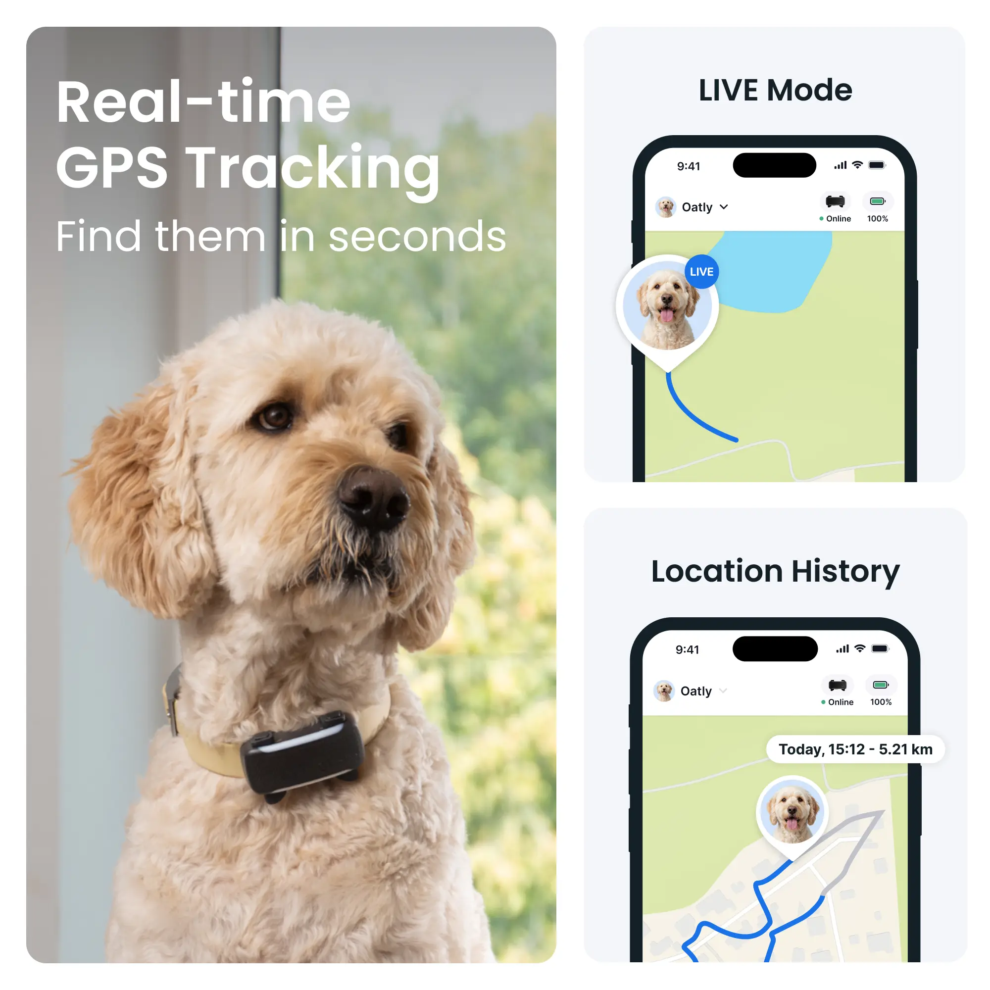 Tractive DOG 6 XL GPS-tracker svart