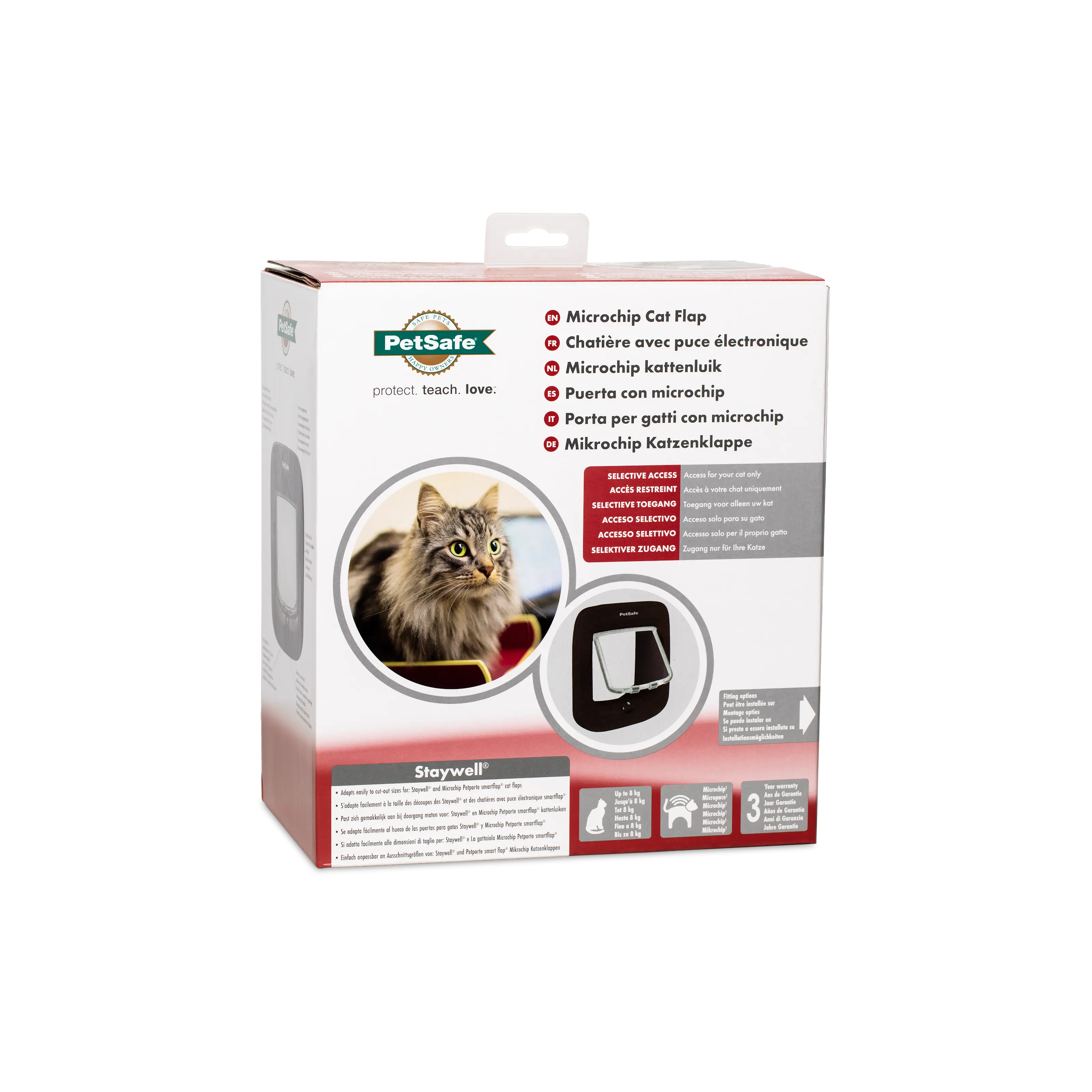 PetSafe Microchip Cat Flap Brun – kattelem med chiplæser