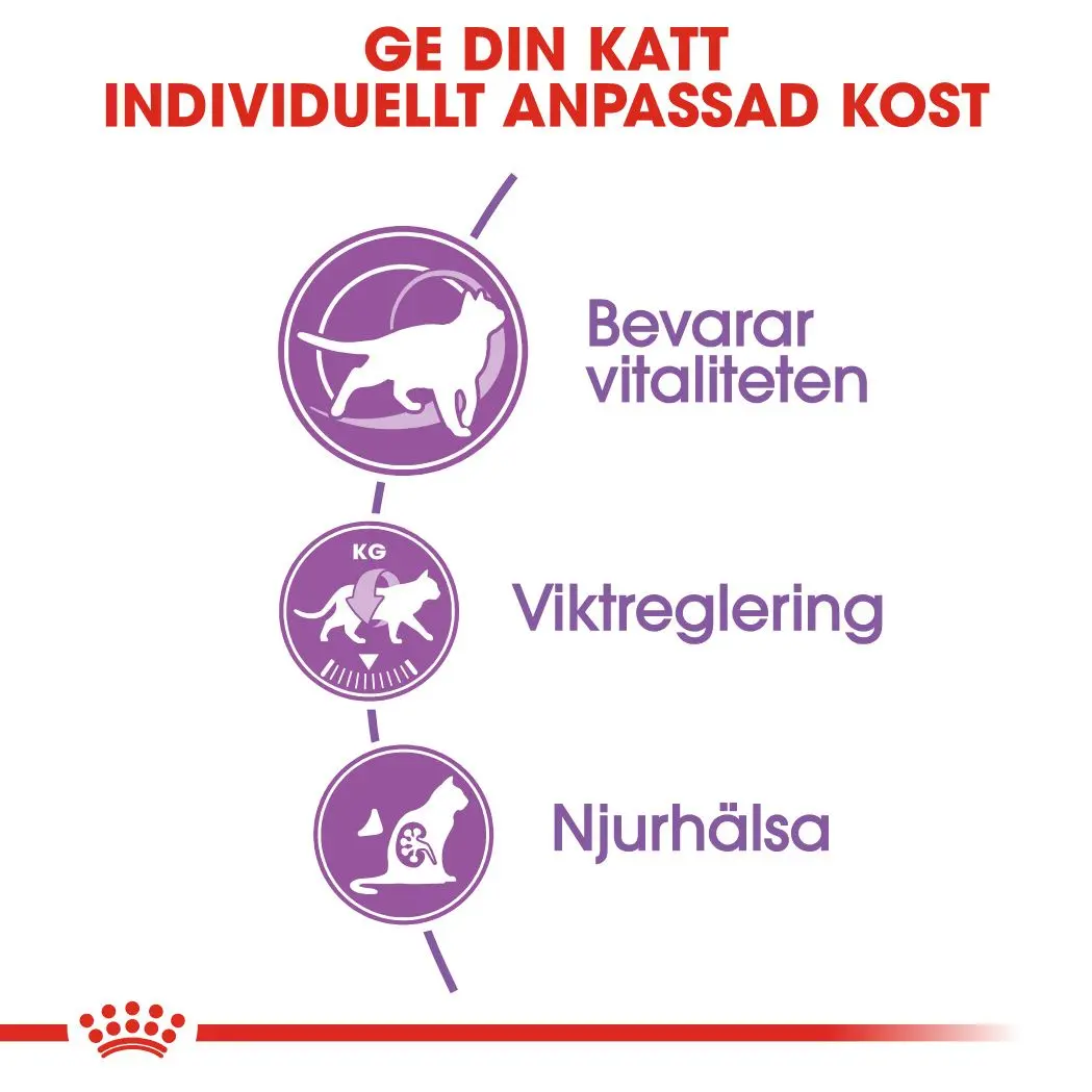 Sterilised 7+ Ageing kissan kuivaruoka