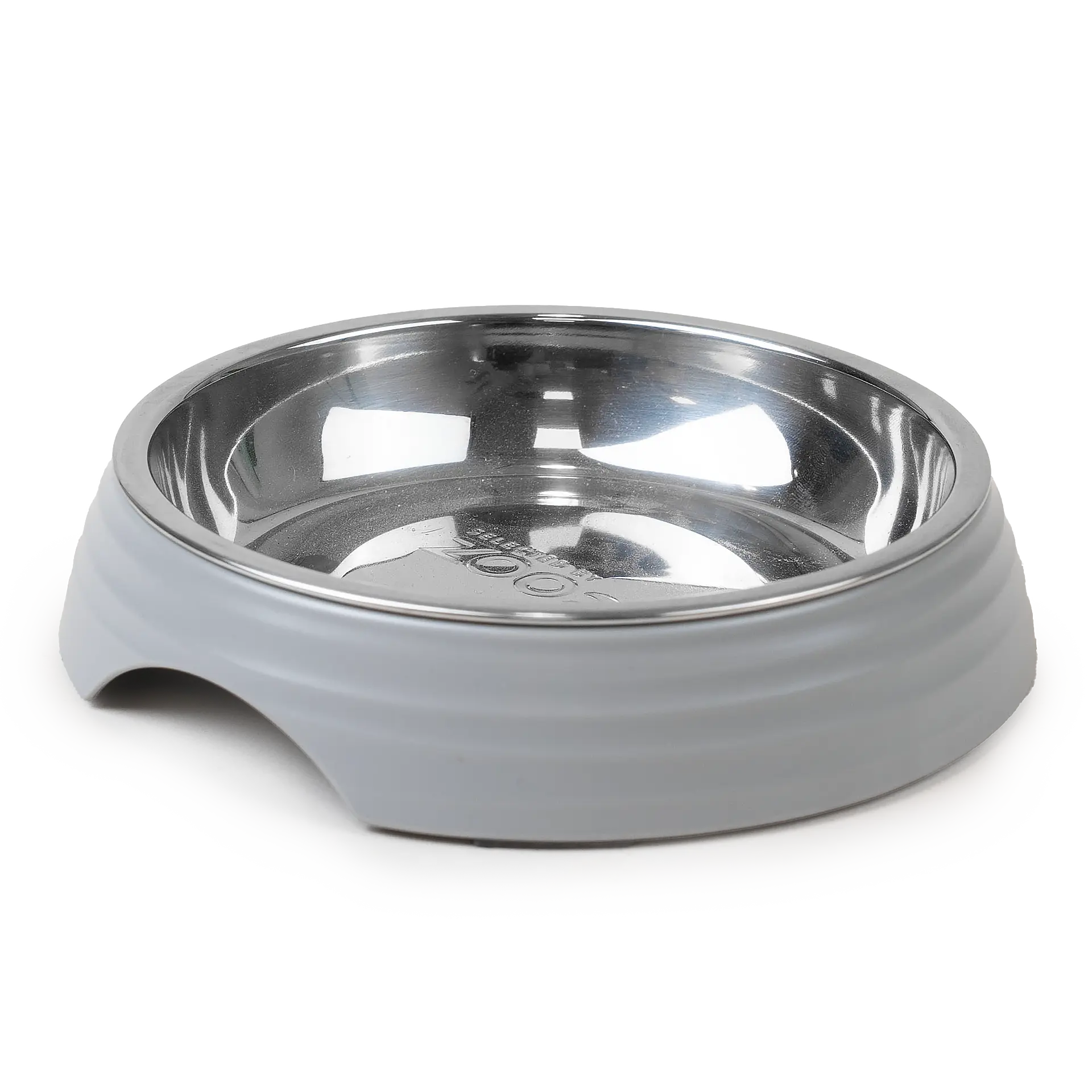 Kissanruokakuppi Ripple Grey S/M, 200ml, 14x14x3cm