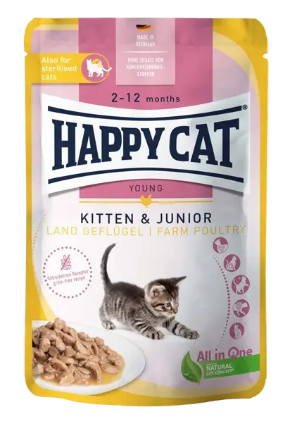 Våtfoder Kitten/Junior fågel 85 g