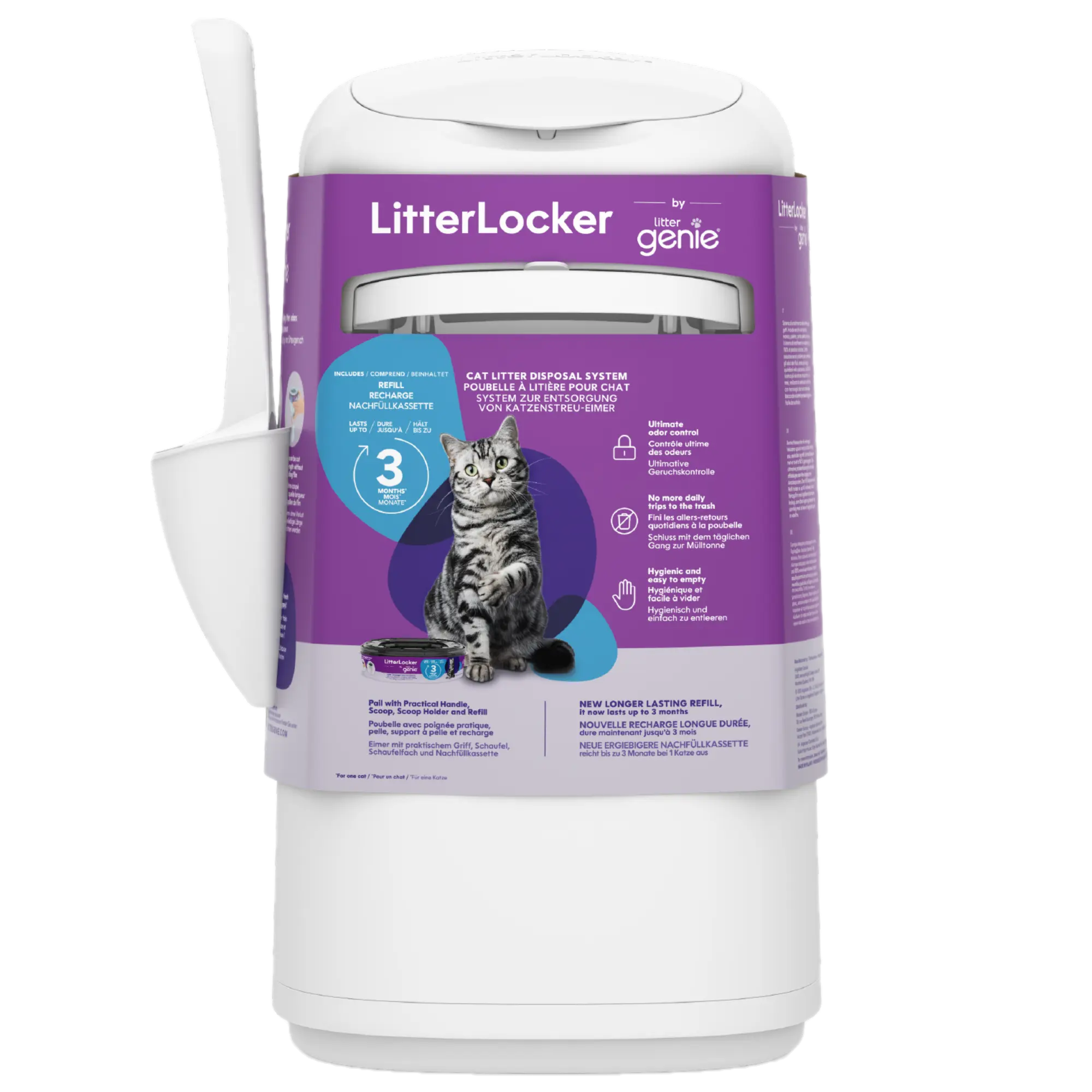 Litter Locker Genie - roskakori 23 x 23 x 45 cm