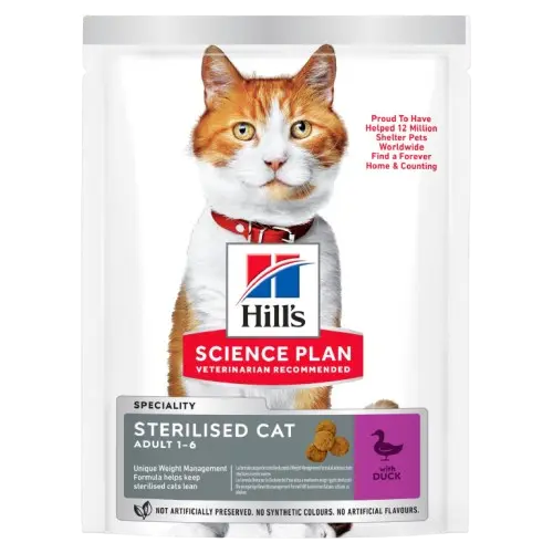 Young Adult Sterilised Duck - Dry Cat Food 1,5 kg