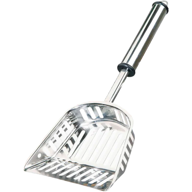 Litter Scoop Stainless Steel Gray Medium