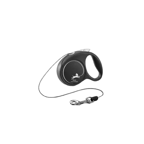 Rullkoppel Black Design Cord, 3m, XS, max 8kg, Silver