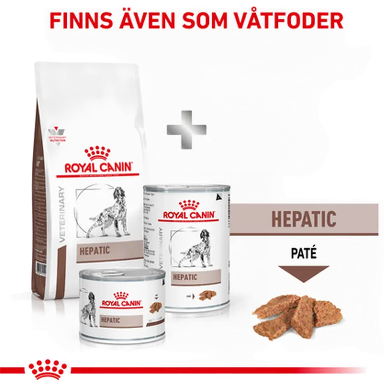 Hepatic Torrfoder för hund